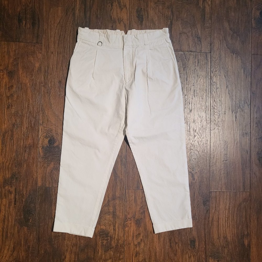 Paolo Pecora White Cropped Trousers